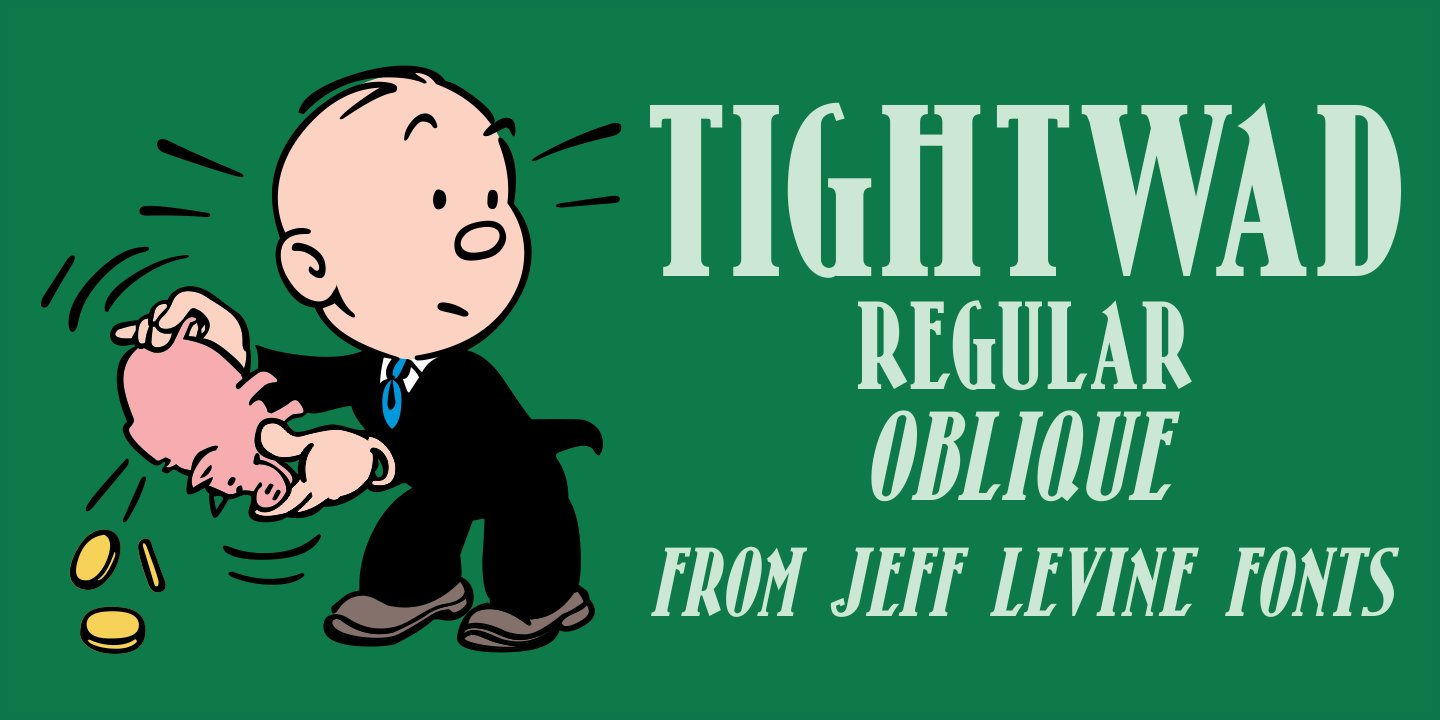 Tightwad Font Family Poster