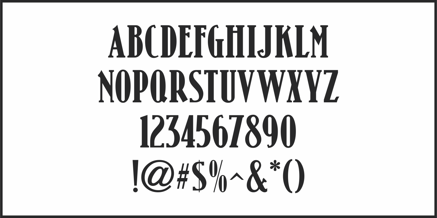 Tightwad Font Poster #1