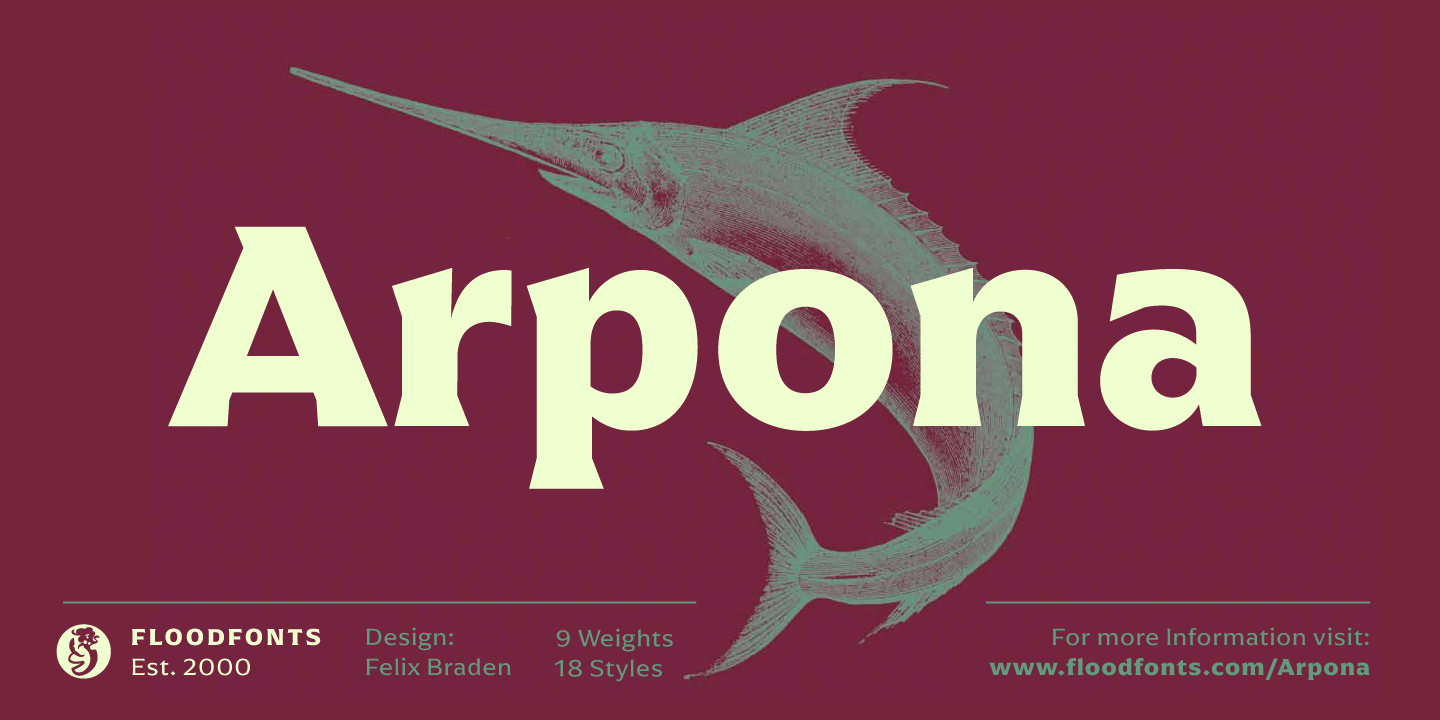 Arpona Font Poster #1