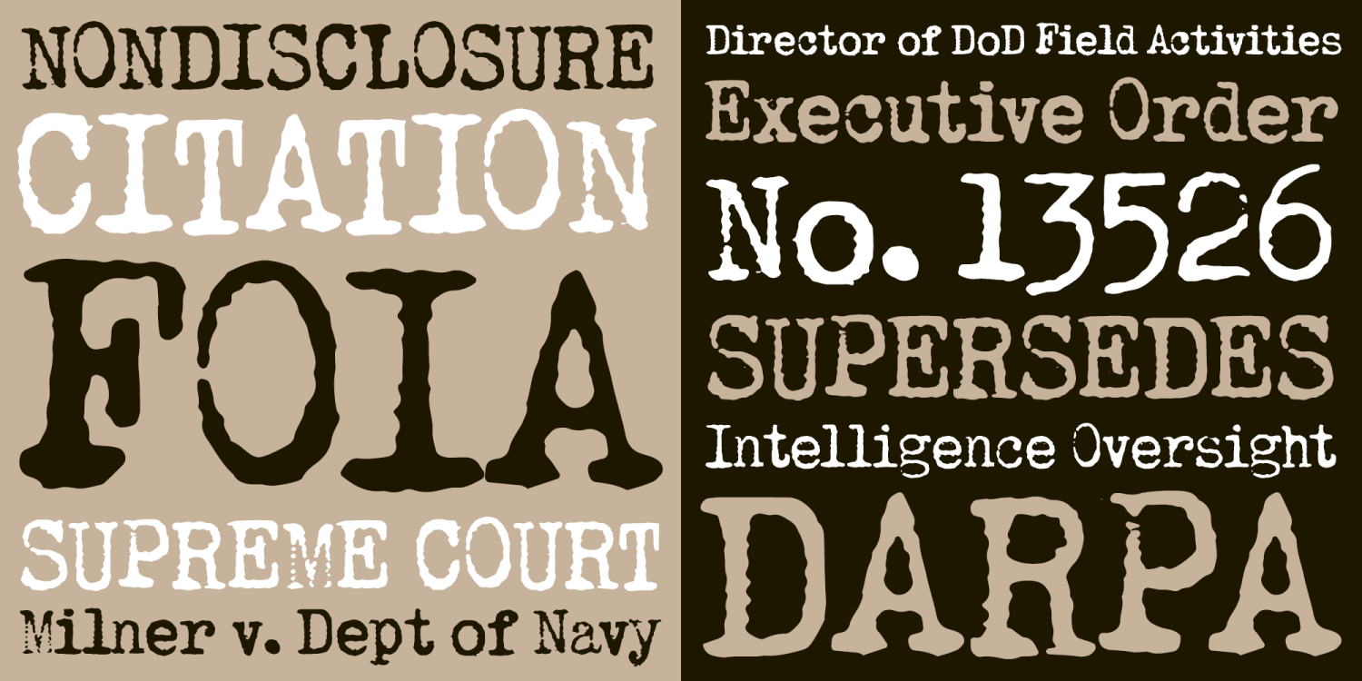 Confiscate AOE Font Poster #1
