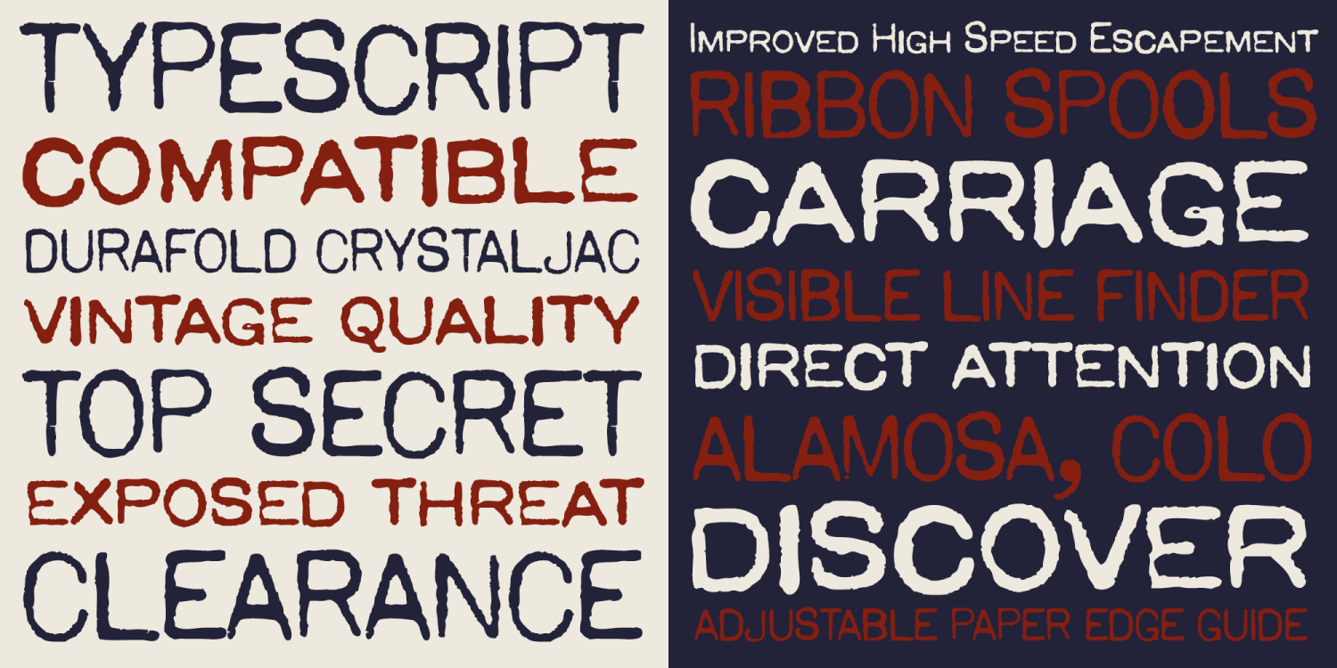 Elite Gothic AOE Font Poster #1