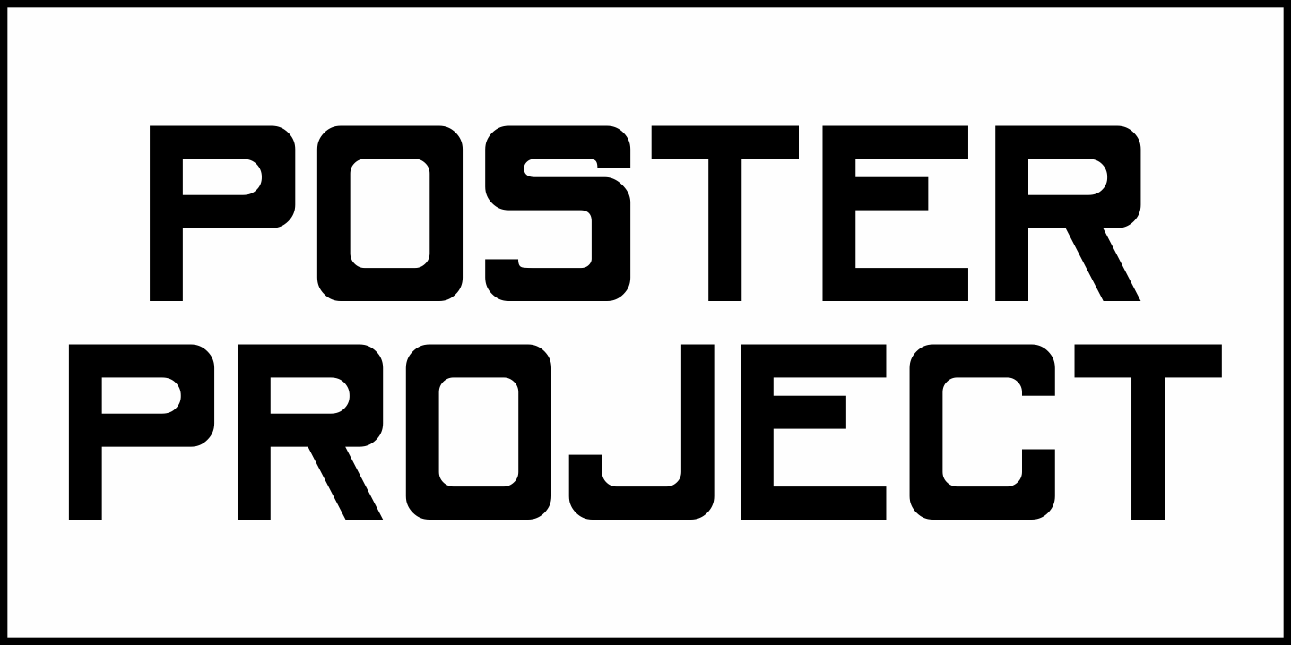 Poster Project Font Poster #1