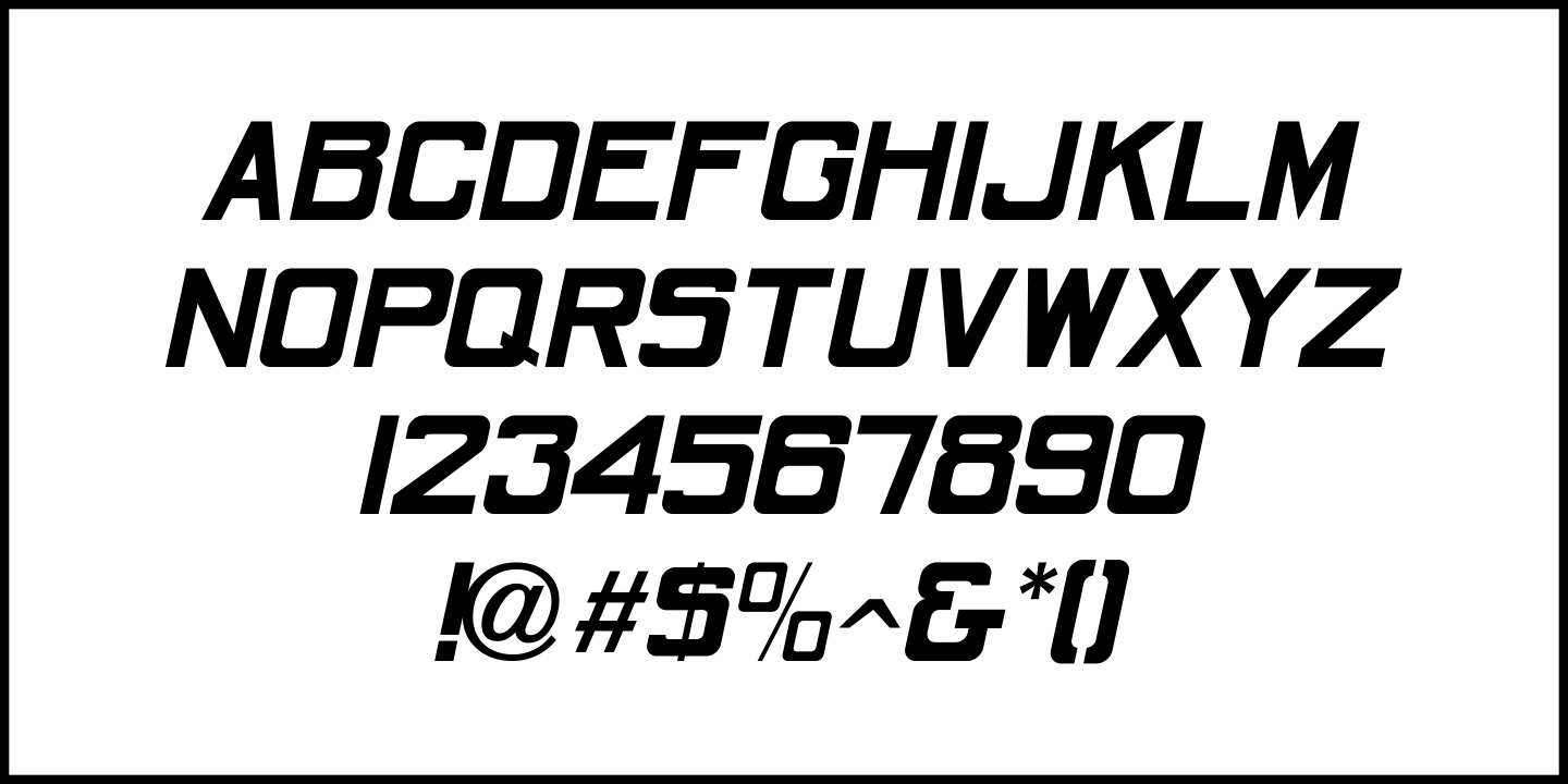 Poster Project Font Poster #1