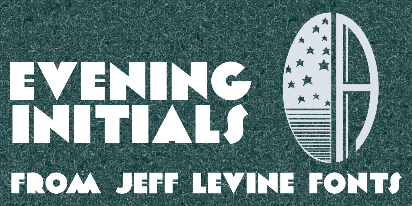 Evening Initials Font Poster #1