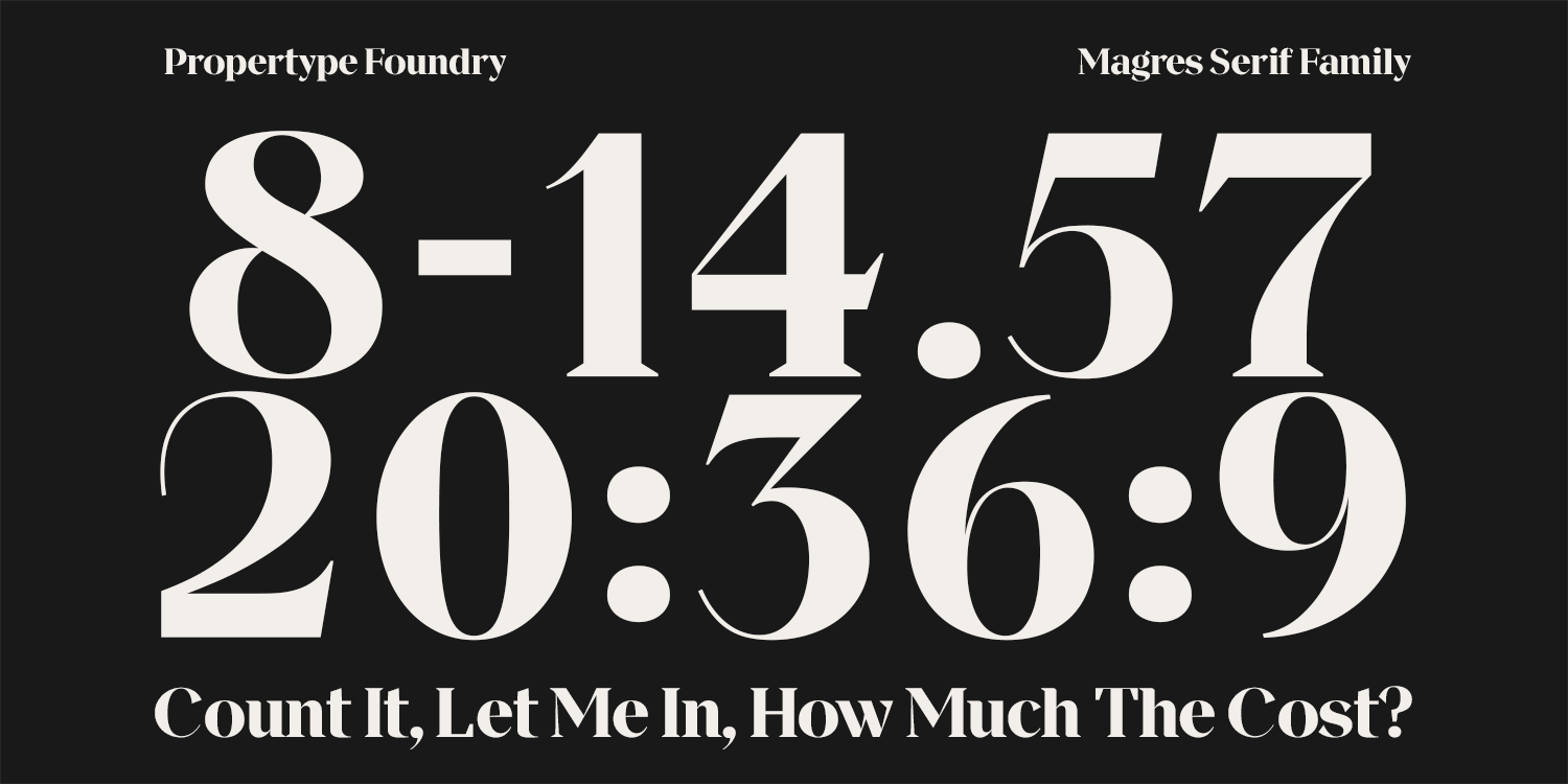 Magres Font Poster #7