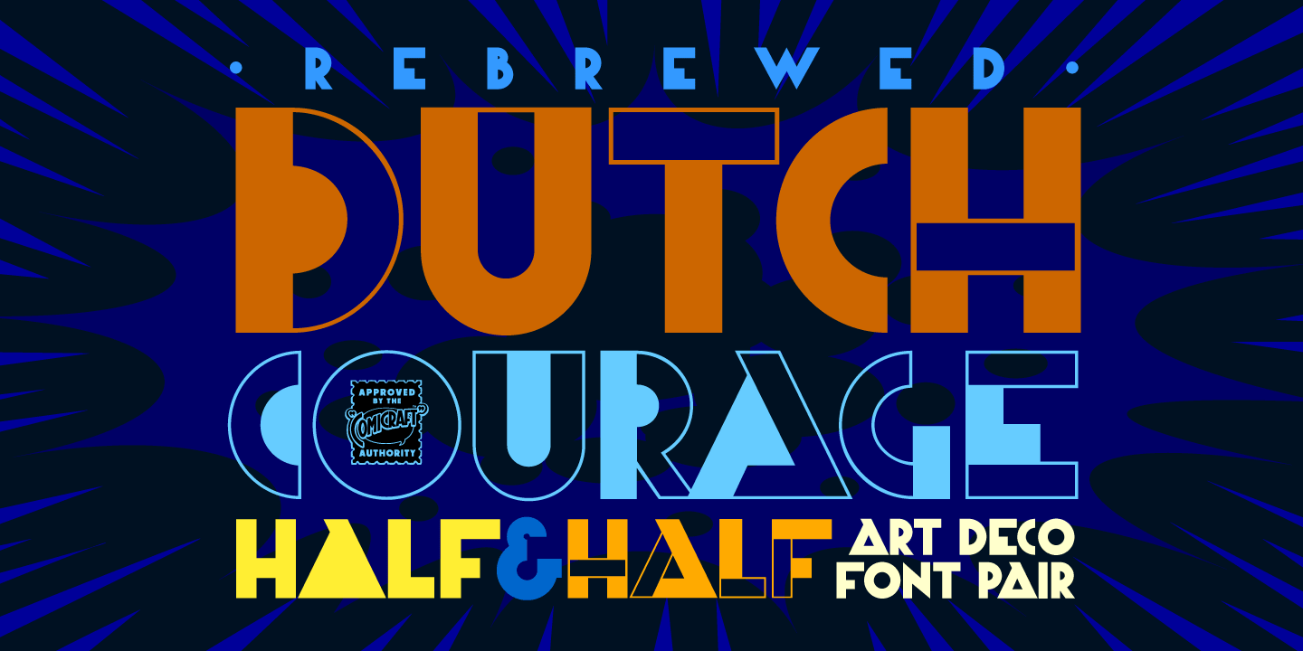Dutch Courage Half & Half Font Poster #1