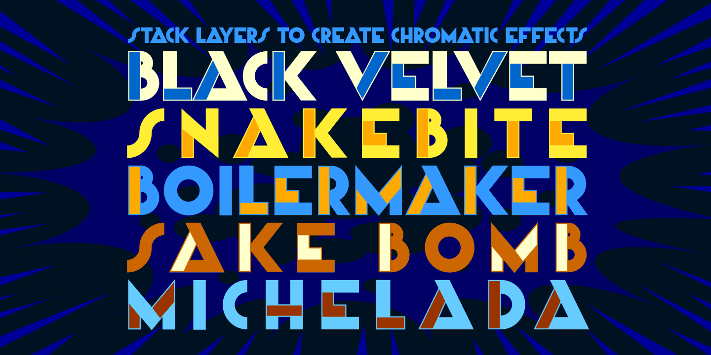 Dutch Courage Half & Half Font Poster #1