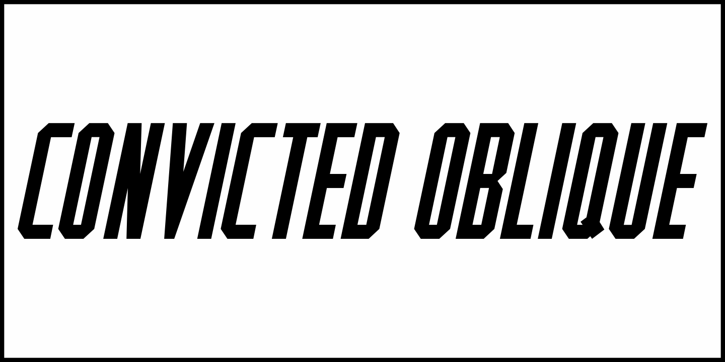 Convicted Font Poster #1