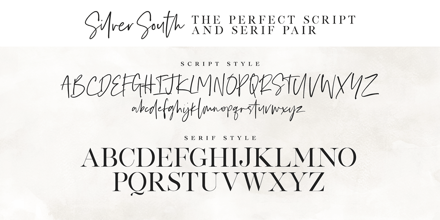 Silver South Font Poster #1