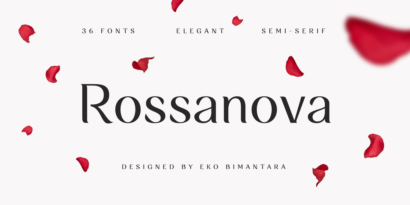 Rossanova Font Poster