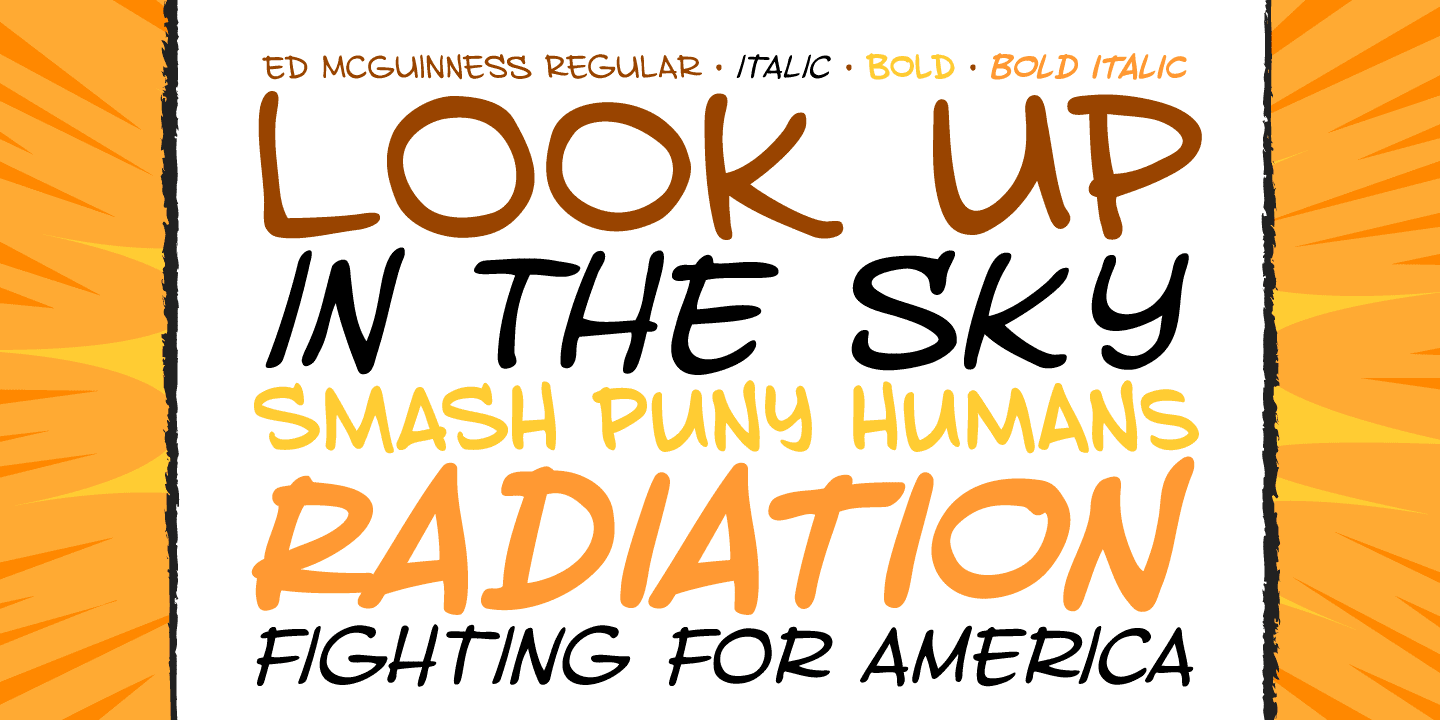 Ed McGuinness Font Poster #1