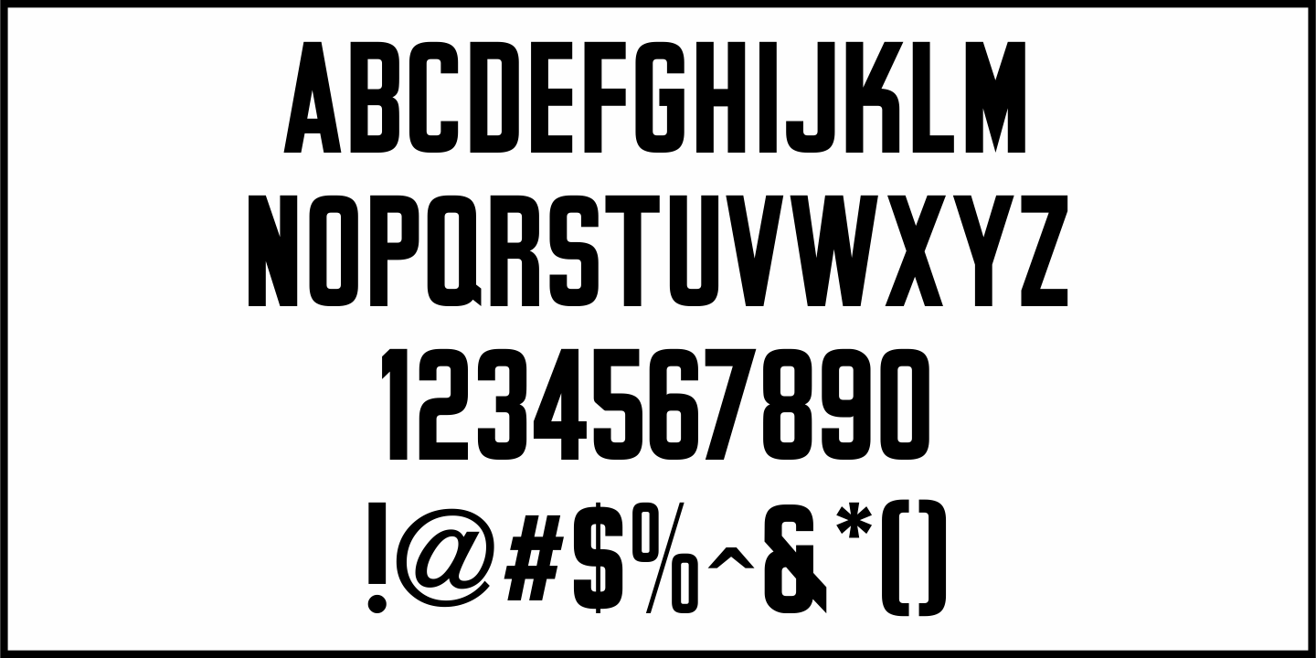 Privilege Sign Font Poster #1
