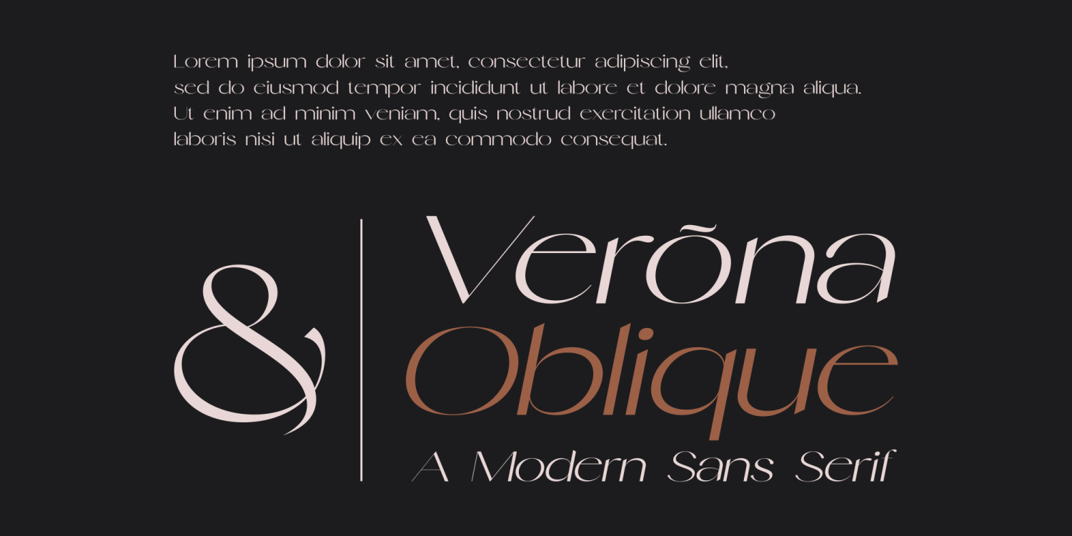 Verona Font Poster #1