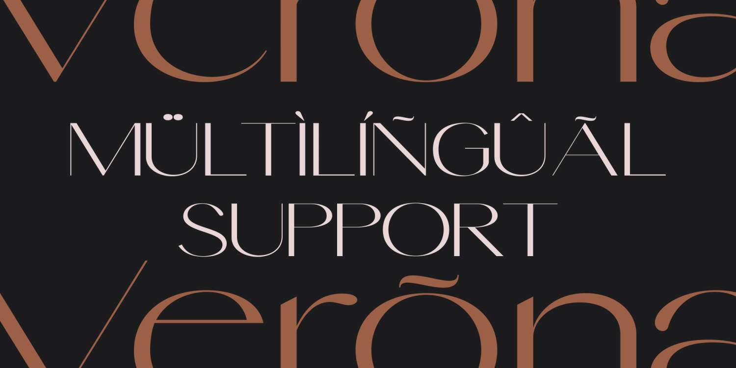 Verona Font Poster #1