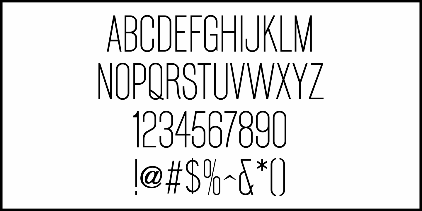 Thinly Sans Font Poster #3
