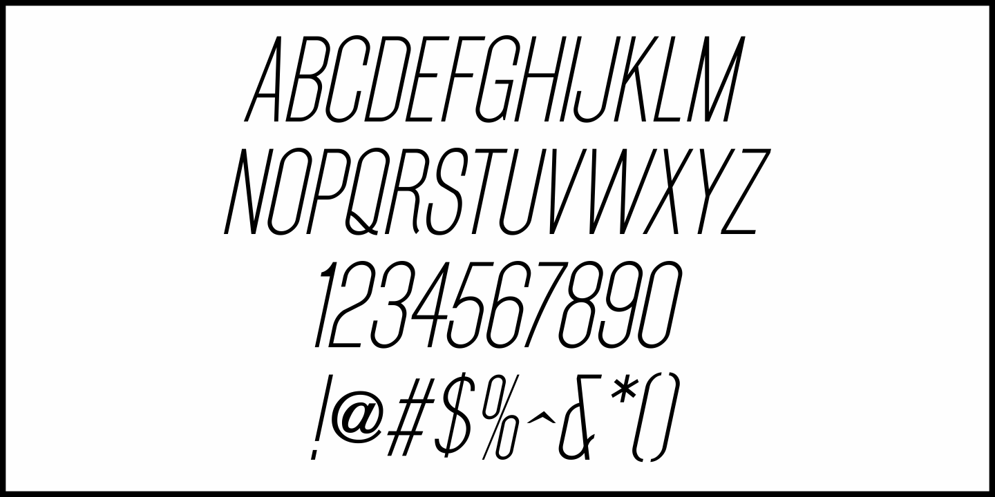 Thinly Sans Font Poster #5