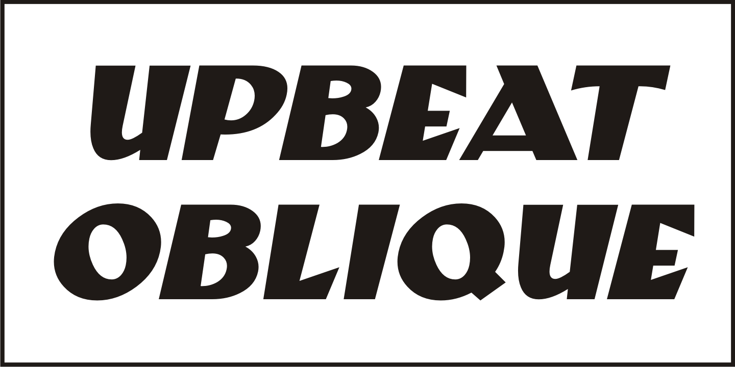 Upbeats Font Poster #4