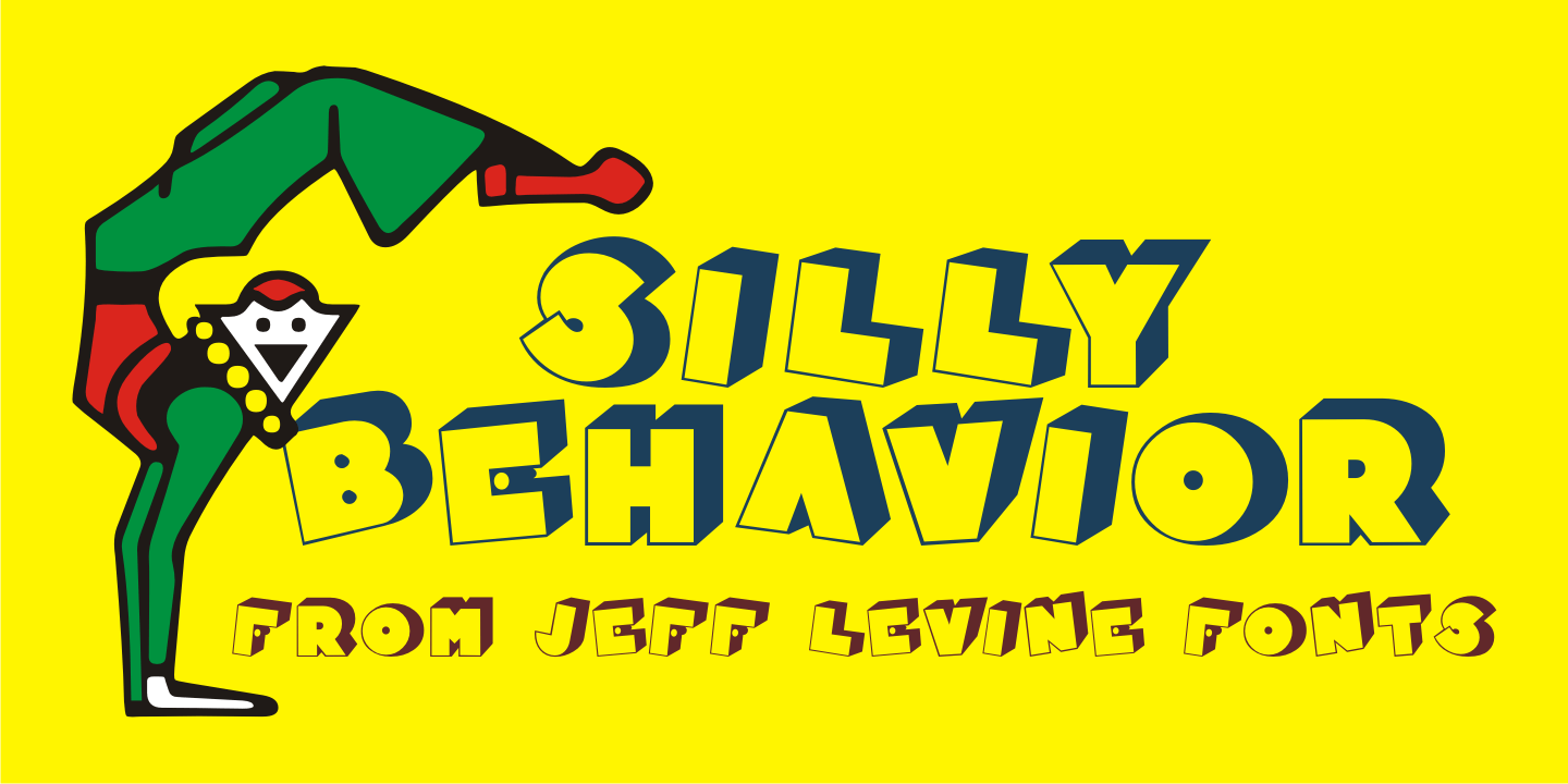 Silly Behavior Font Poster #1