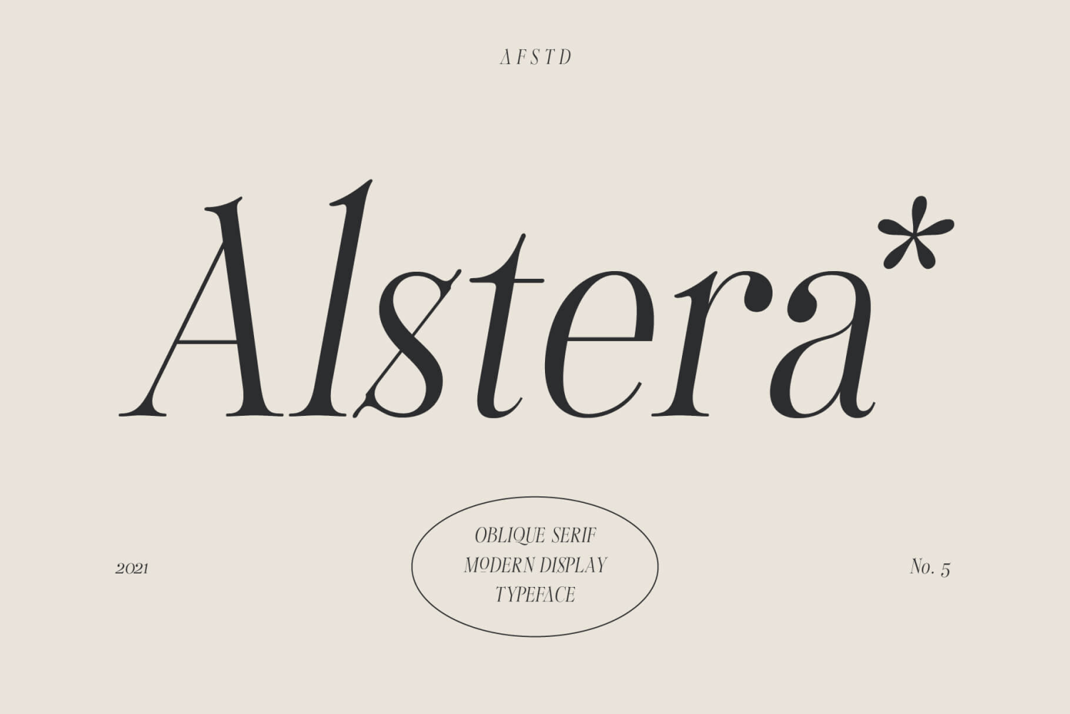 Alstera Oblique Font Family Poster
