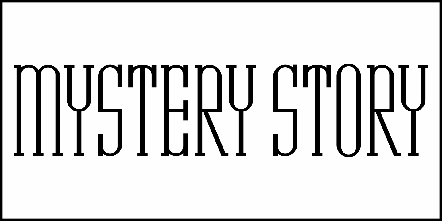 Mystery Story Font Poster #2