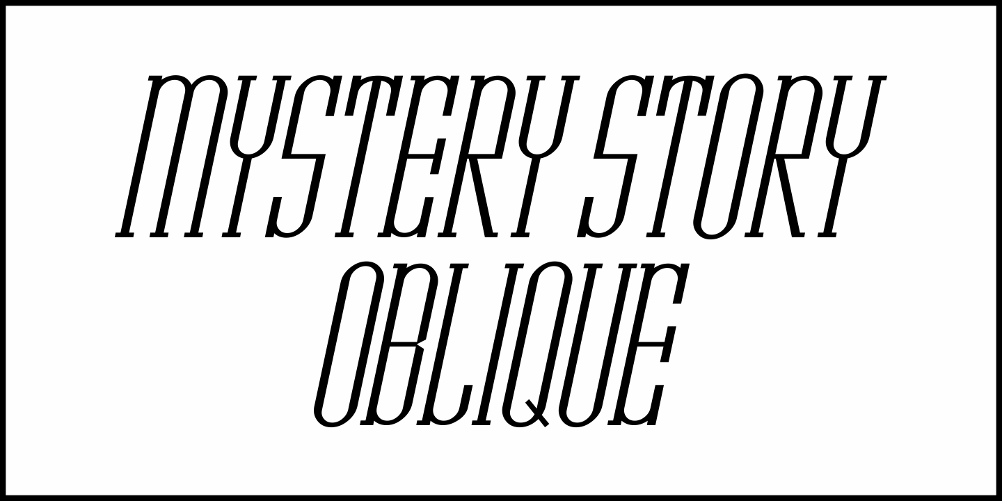 Mystery Story Font Poster #4