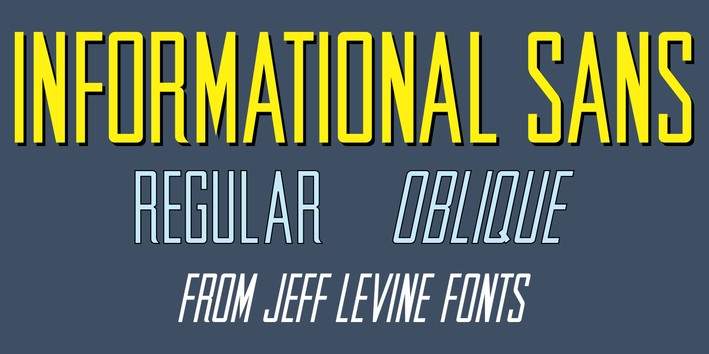 Informational Sans Font Family Poster