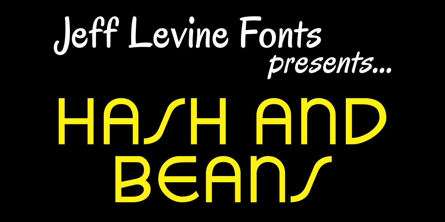 Hash and Beans Font Poster #1