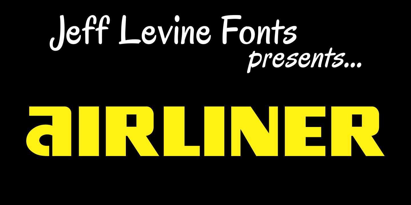 Airliner Font Family Poster