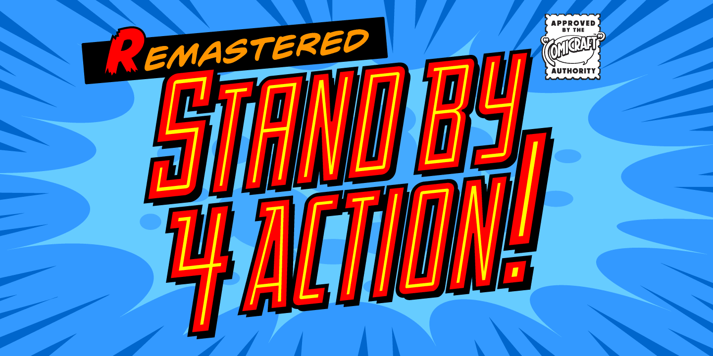 Stand by 4 Action Font Poster #1