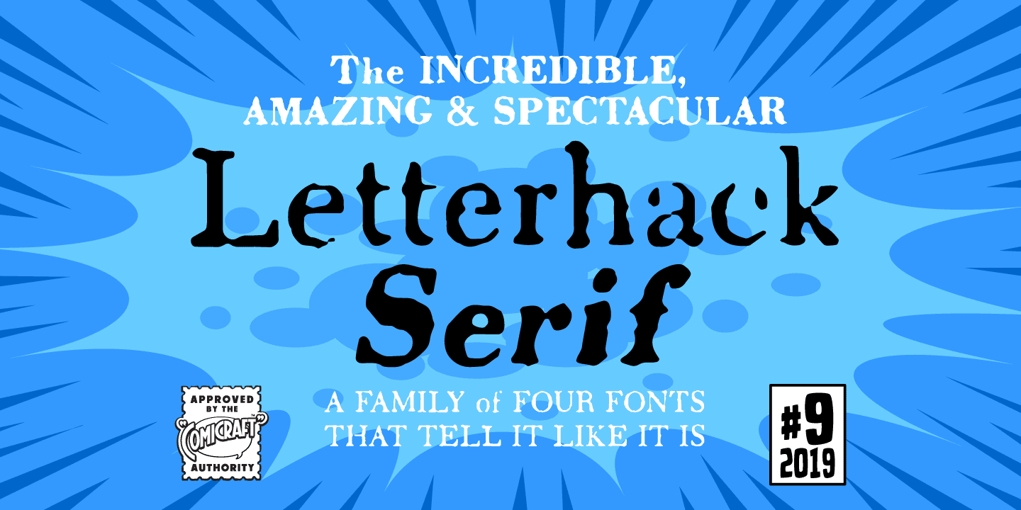 Letterhack Serif Font Poster #1
