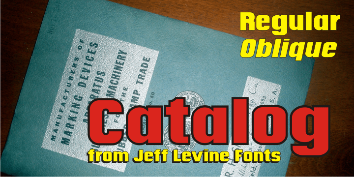 Catalog Font Family Poster