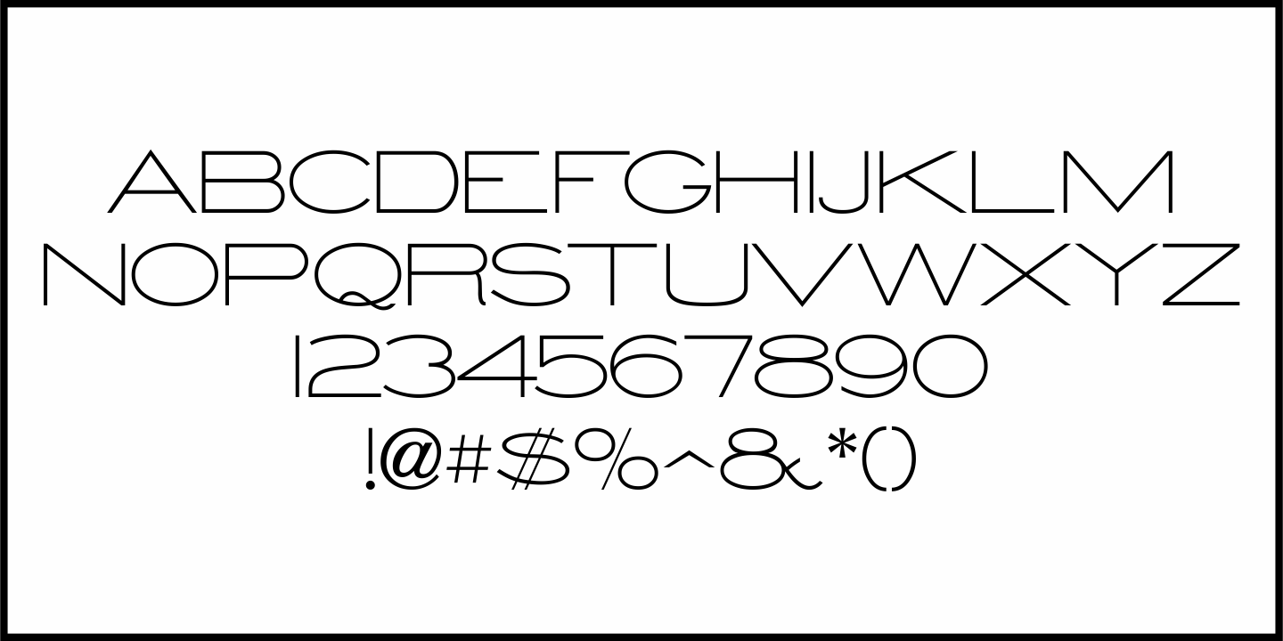 Monoline Sans Font Poster #1