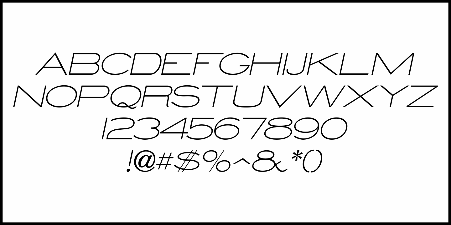 Monoline Sans Font Poster #1