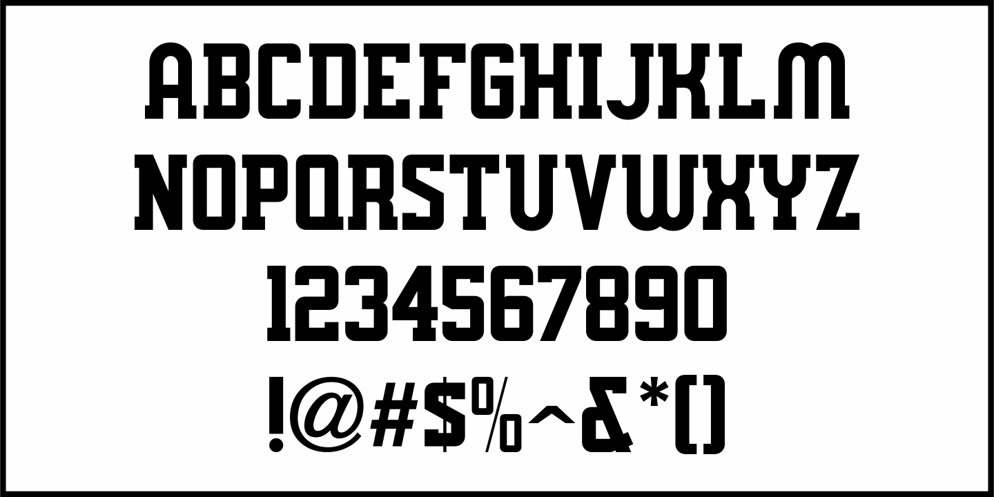 Cinema Titling Font Poster #3