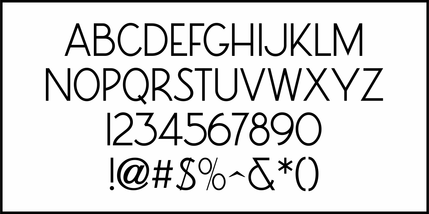 Exterior Signage Font Poster #3