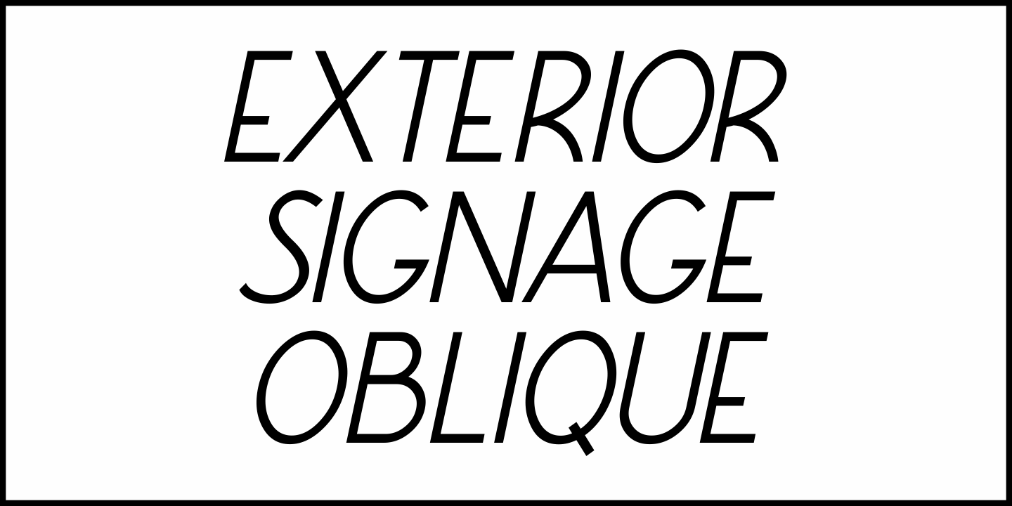 Exterior Signage Font Poster #4
