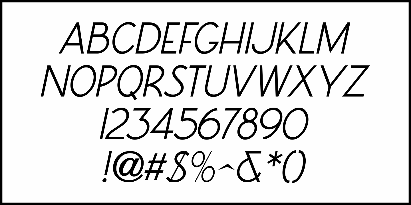 Exterior Signage Font Poster #5