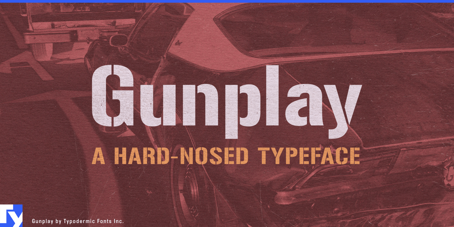 Gunplay Font Poster #1