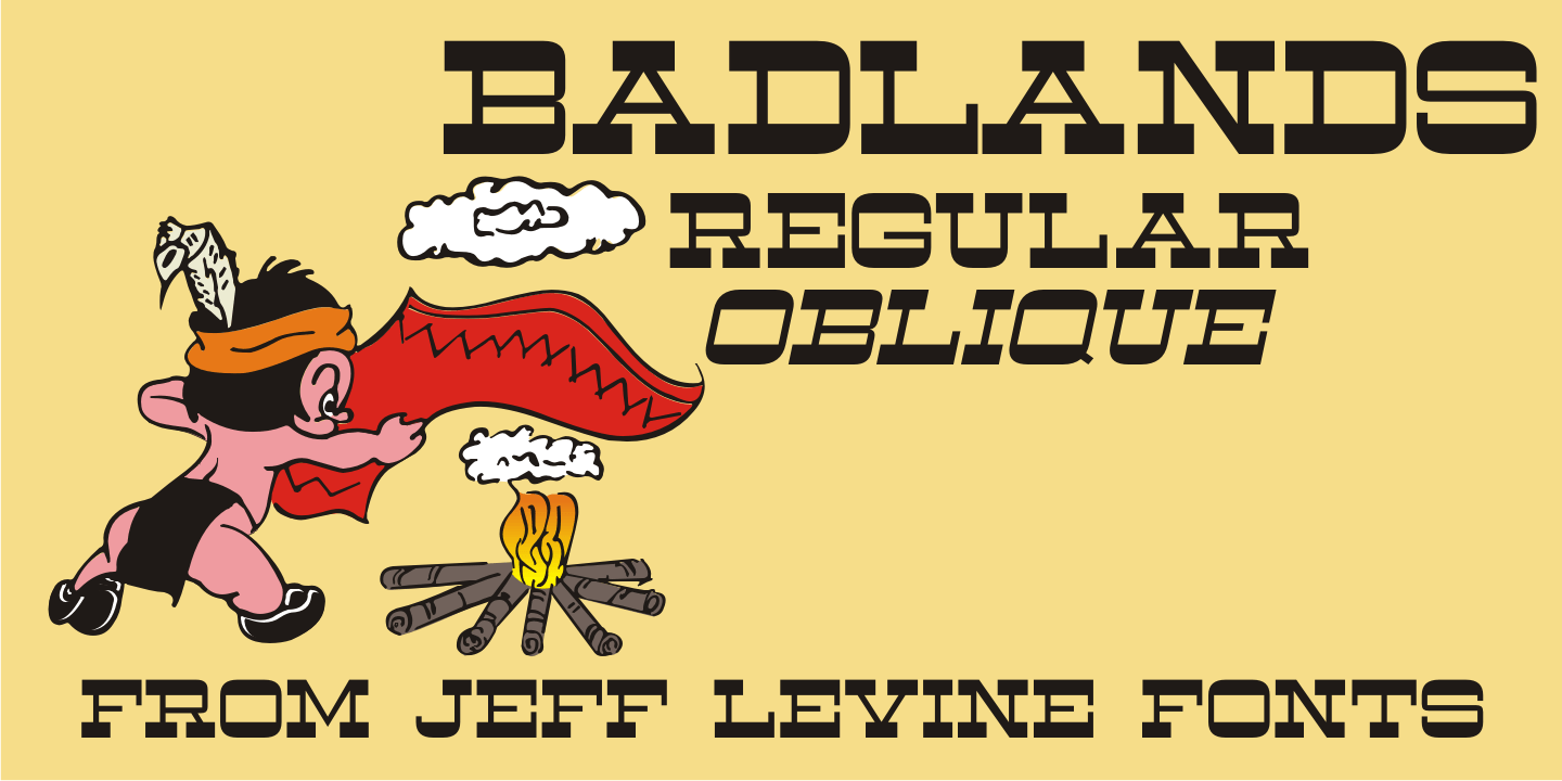 Badlands Font Family Poster