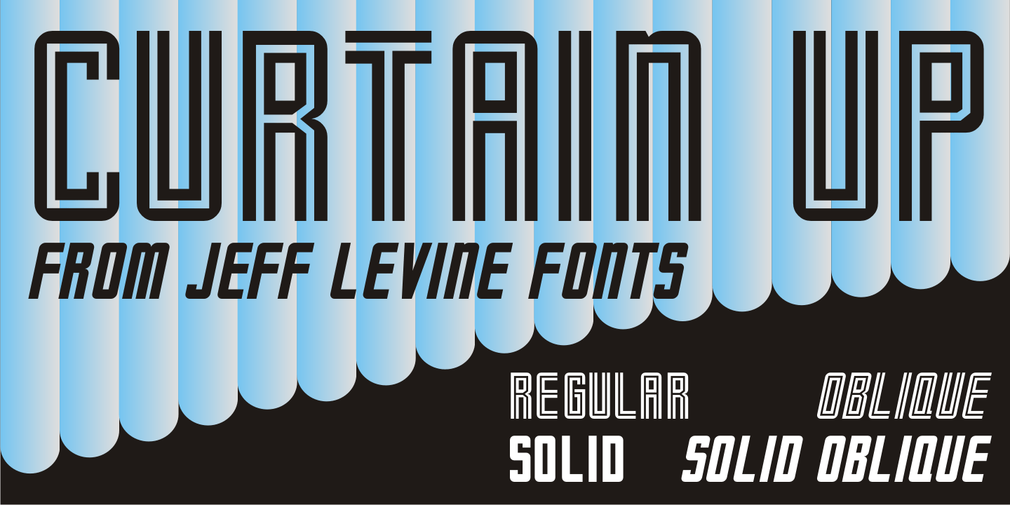 Curtain Up Font Poster #1