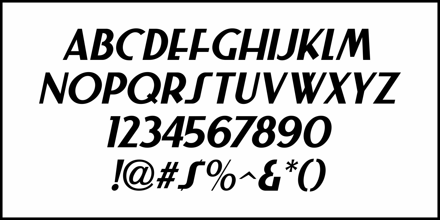 Afterword Font Poster #1