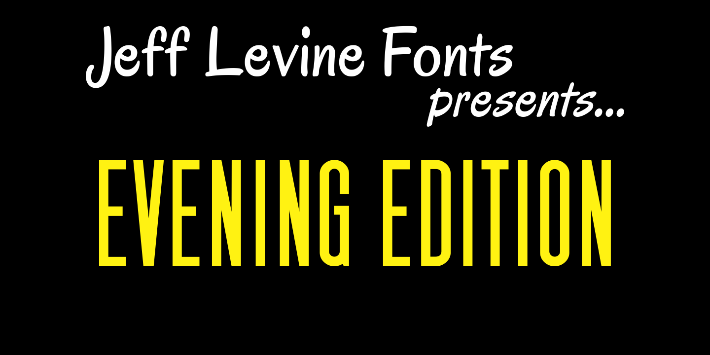 Evening Edition Font Family Poster