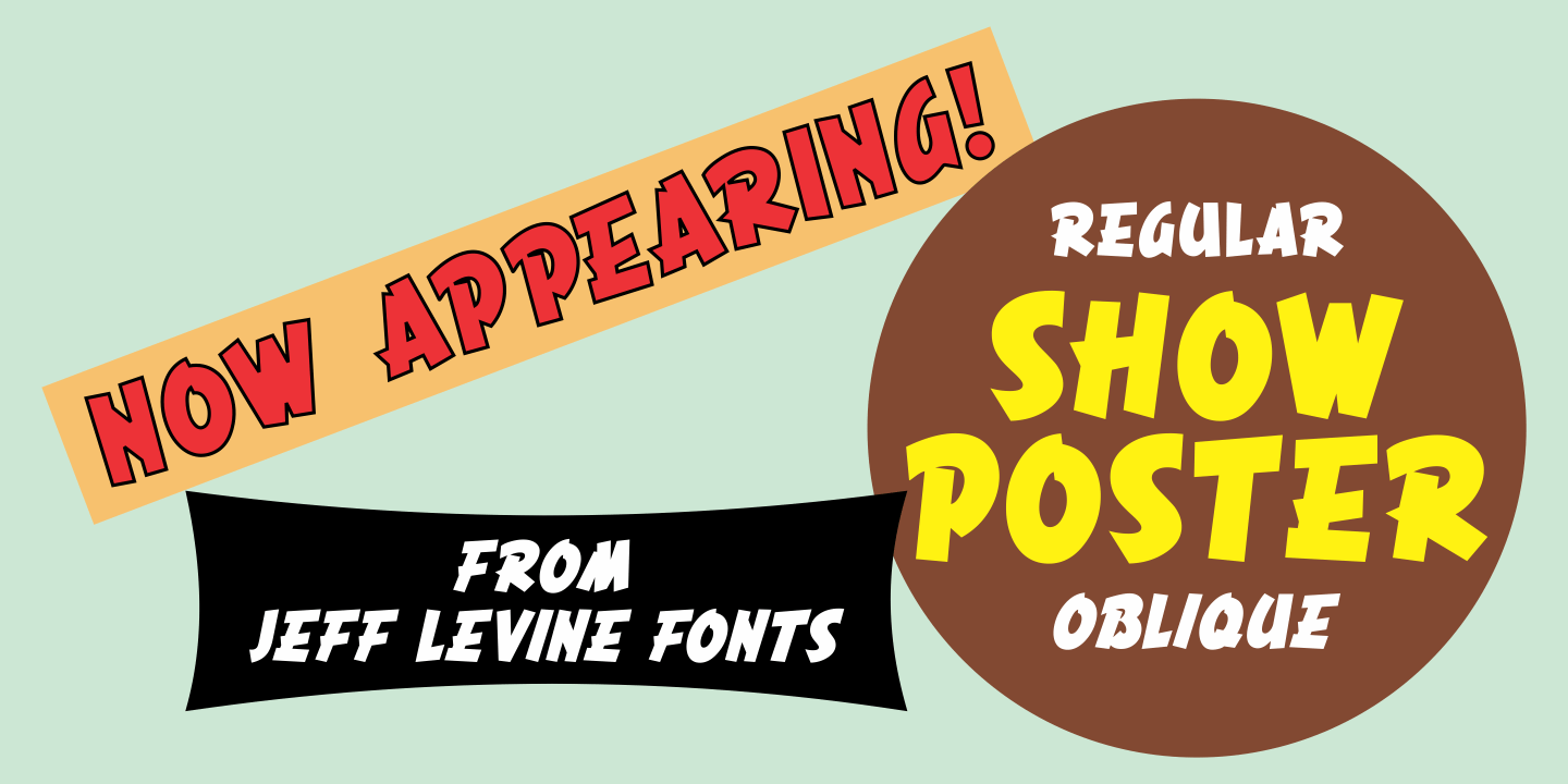 Show Poster Font Family