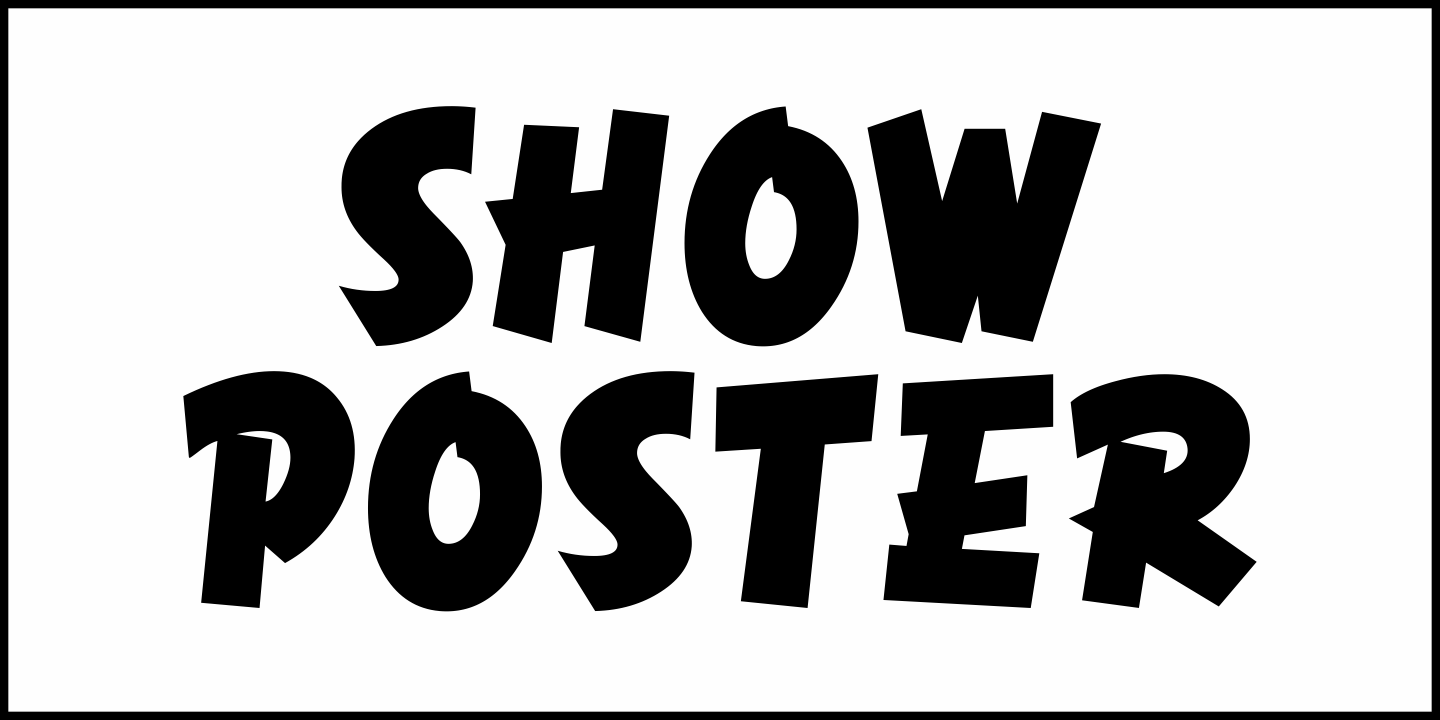 Show Poster Font Poster #1