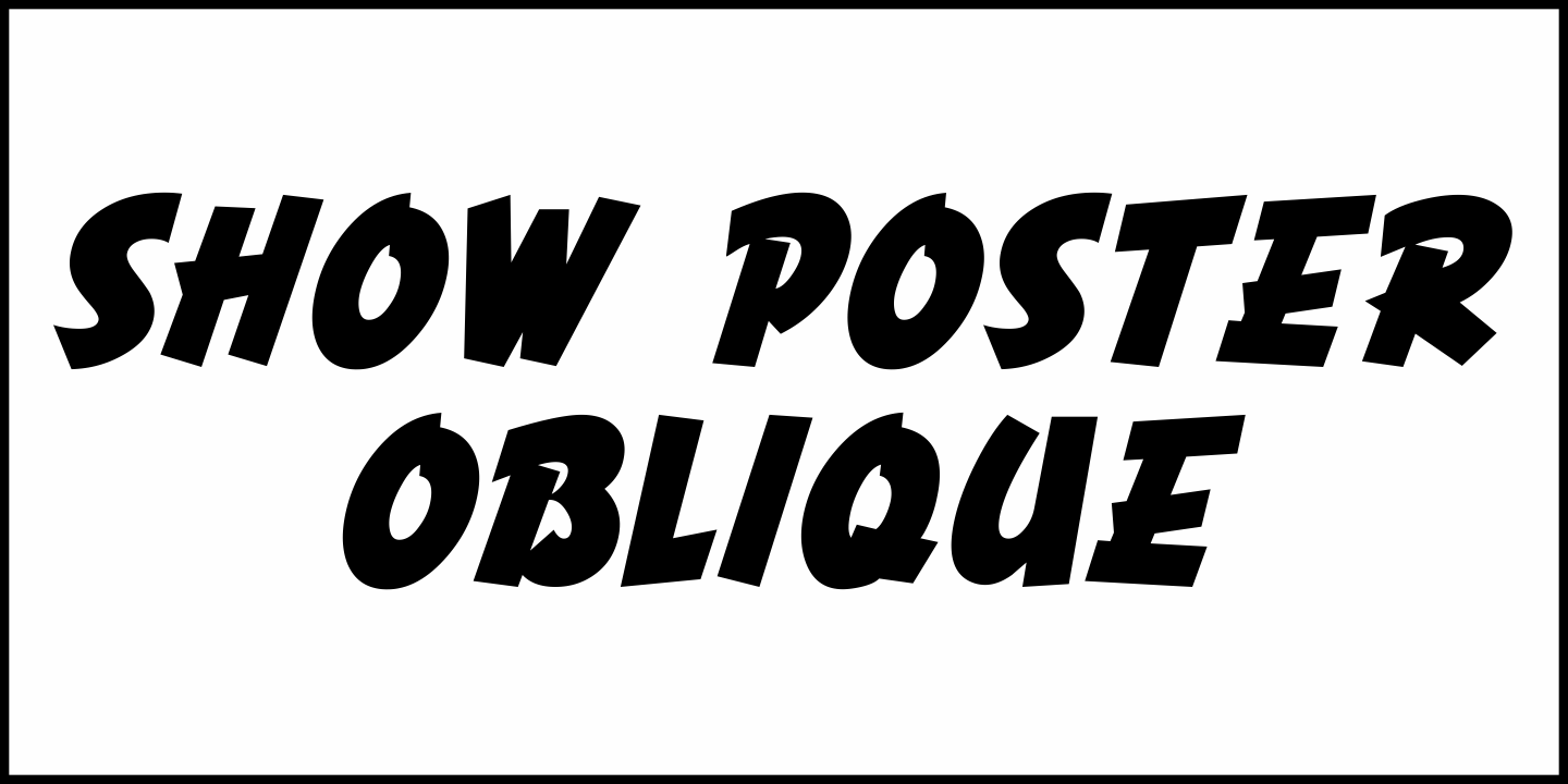 Show Poster Font Poster #1