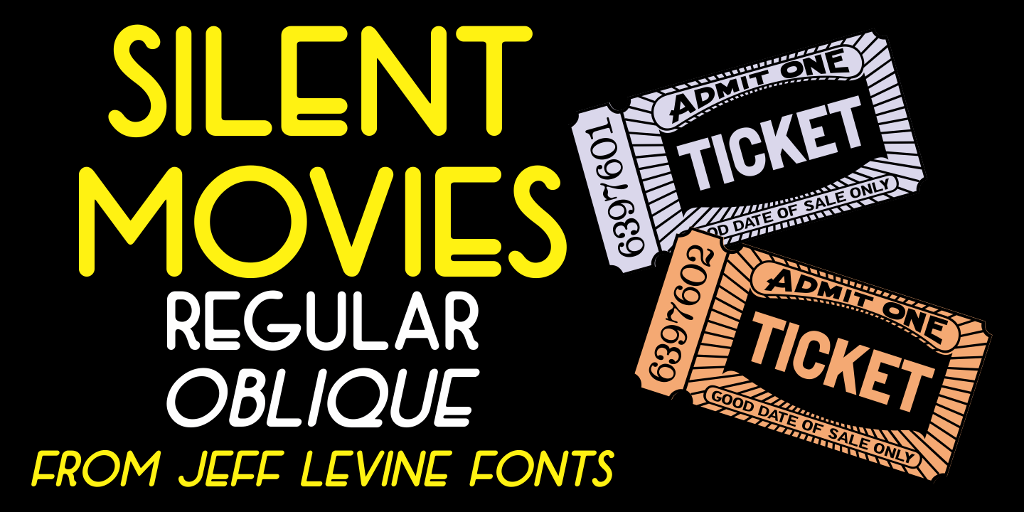 Silent Movies Font Poster #1