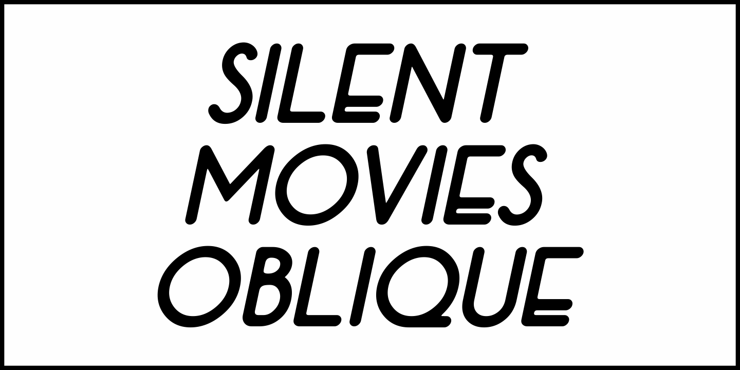 Silent Movies Font Poster #1