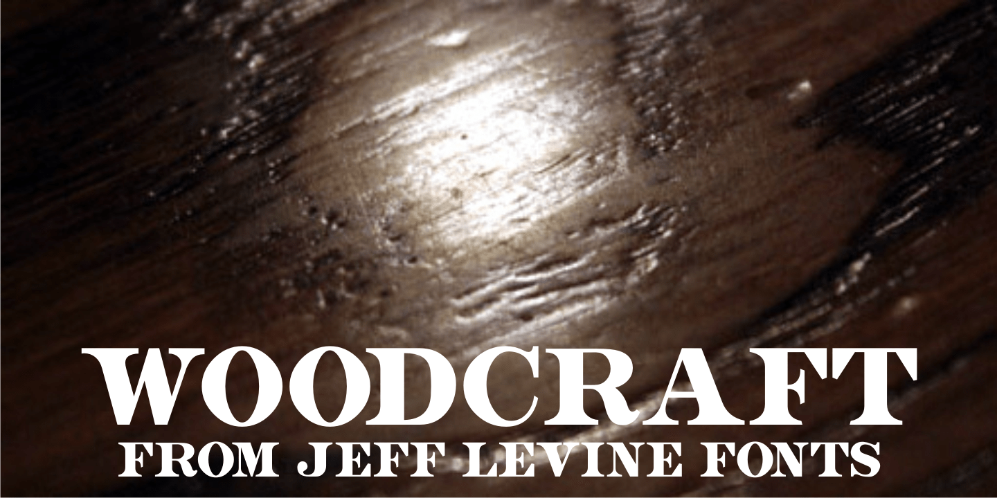 Woodcraft Font Poster #1