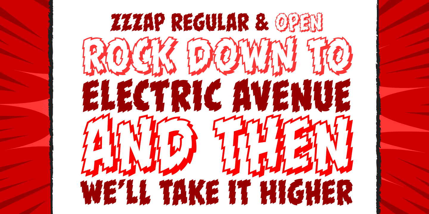 Zzzap Font Poster #1