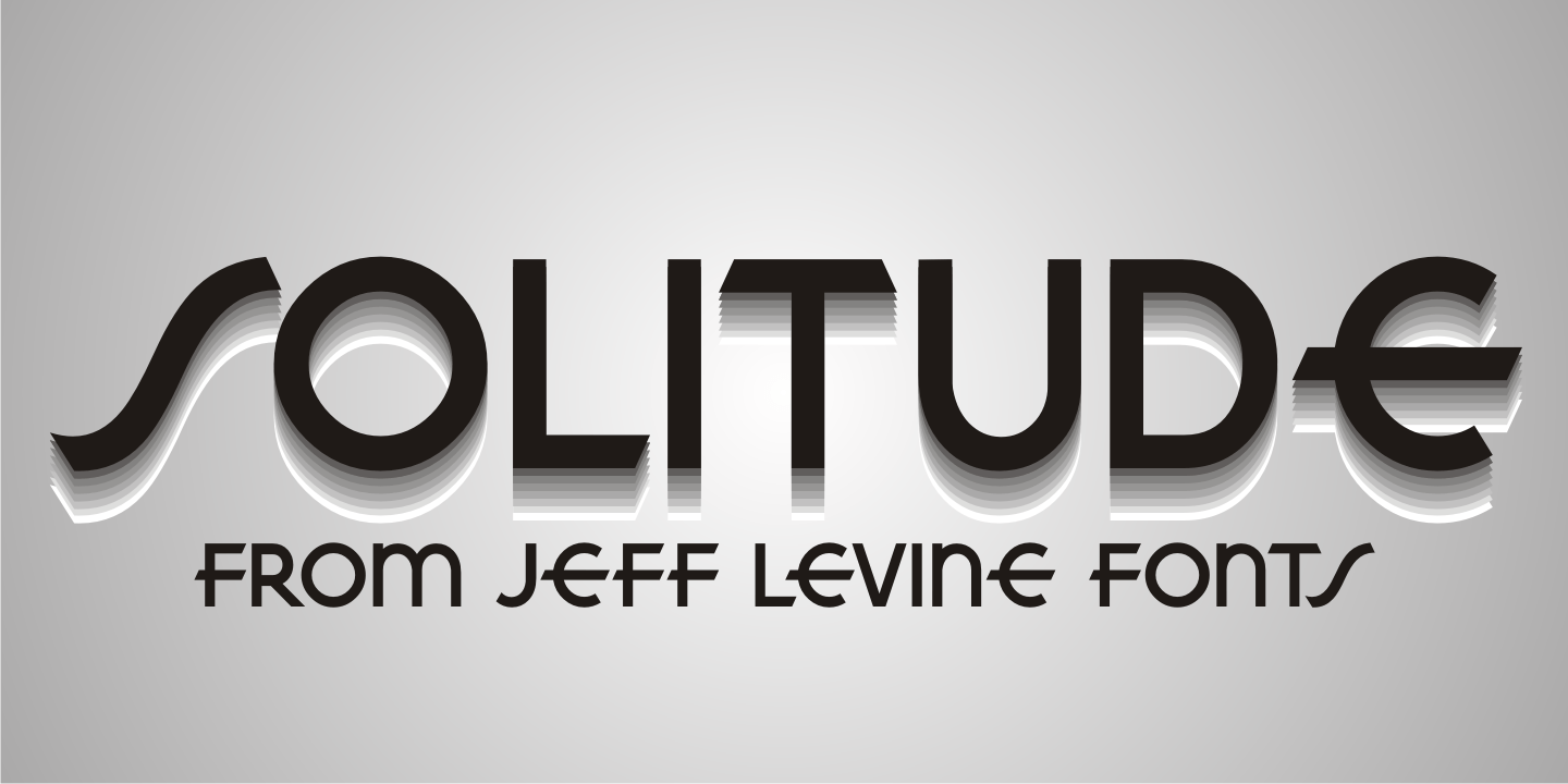 Solitude Font Poster